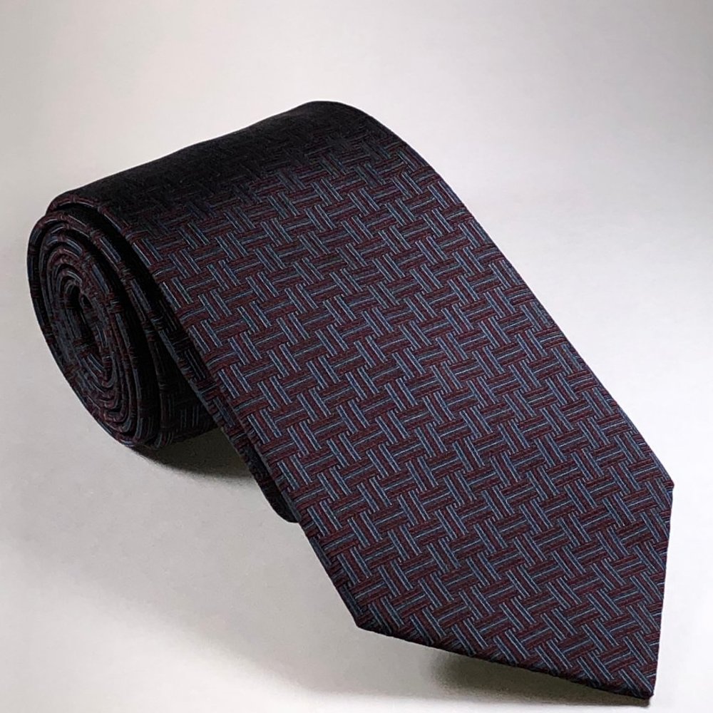 Hermès Tie | Heavy Silk | Burgundy | Pre-1970 | Ultra Rare | Immaculate Conditio